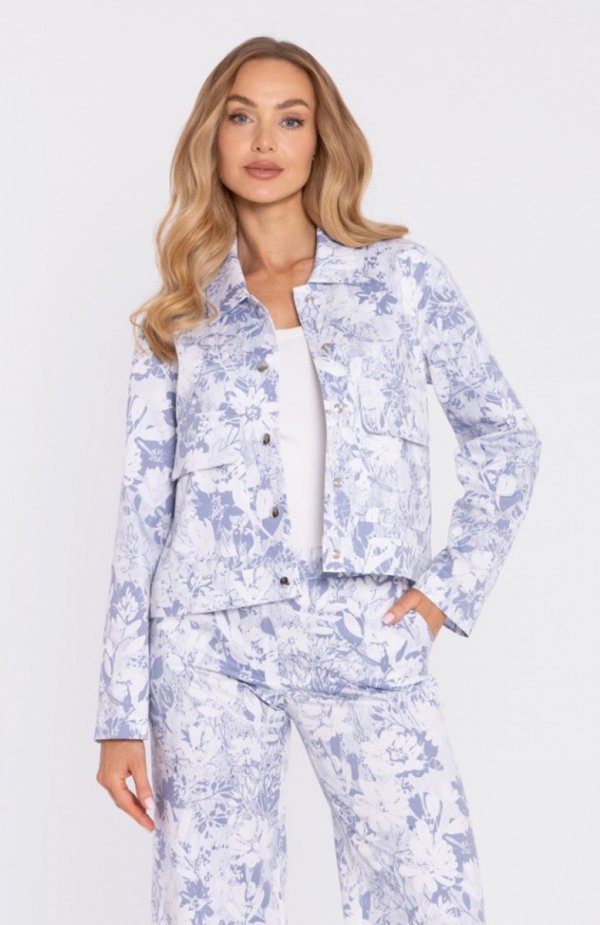 Moe kurtka we wzór na napy z kieszeniami M910/1