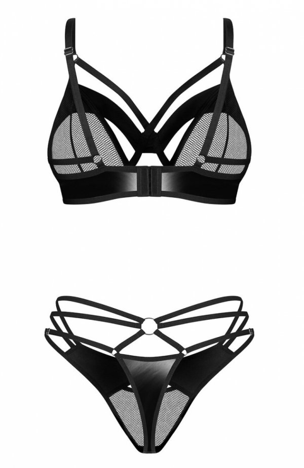 Obsessive Dominna Bra &amp; Thong komplet damski tył