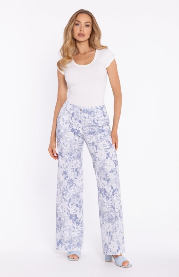 Moe szerokie spodnie we wzór na nape M911/1