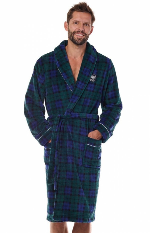 Hero Long 2455 Dark Blue szlafrok męski