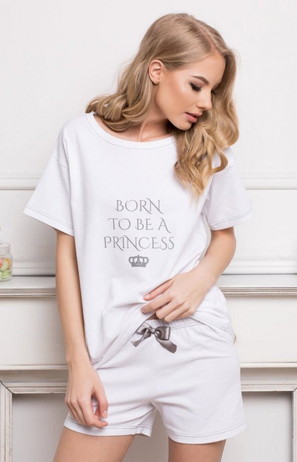 Aruelle Princess Short White Piżama 