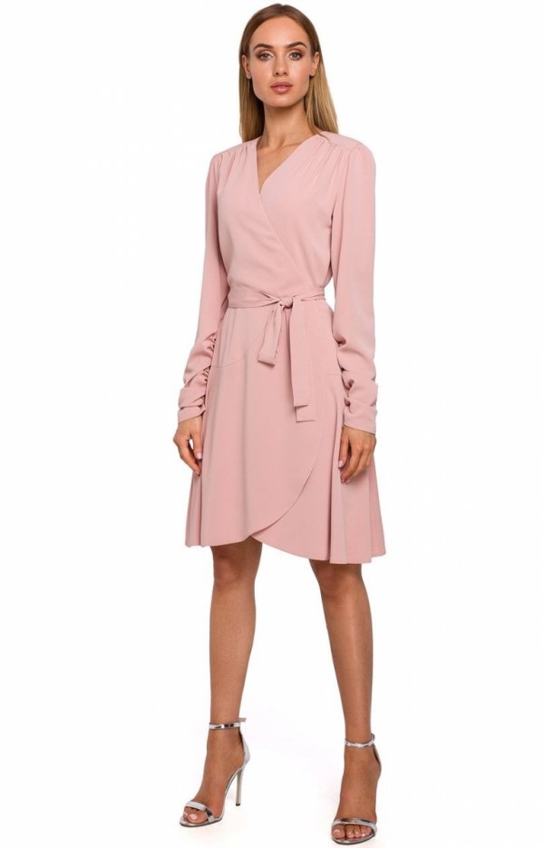 Elegancka sukienka na zakładkę -1