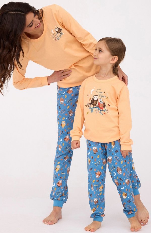 Cornette Kids Girl 977/176 Owls piżama dziewczęca 