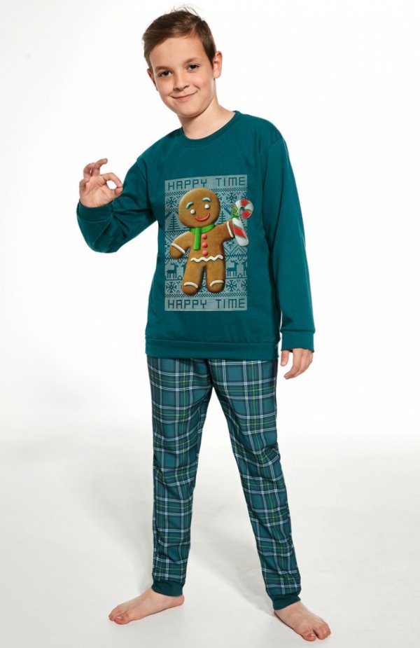 Cornette Young Boy 966/153 Cookie świąteczna piżama chłopięca 