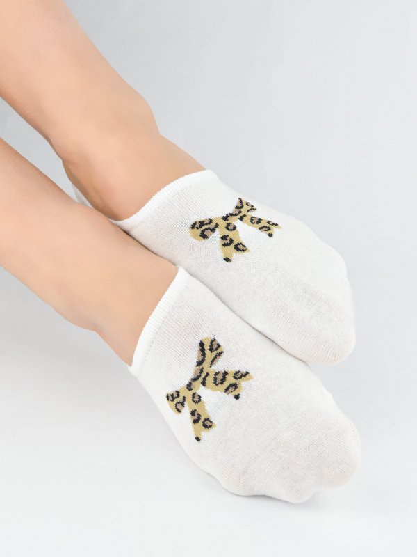 Noviti ST100 Leopard baleriny damskie 
