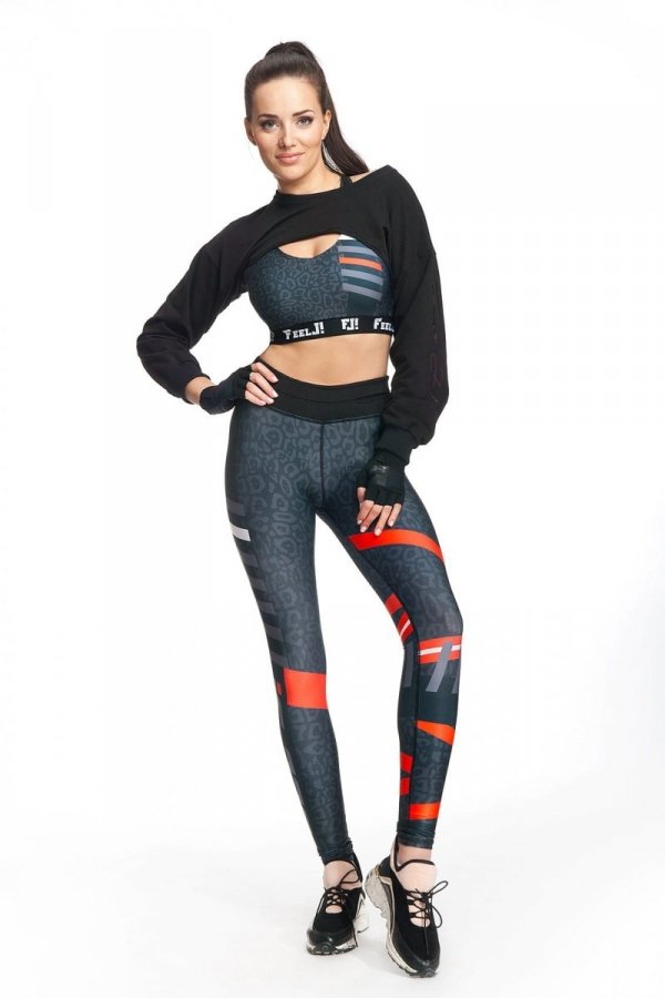 FeelJ legginsy z wysokim stanem Leopard