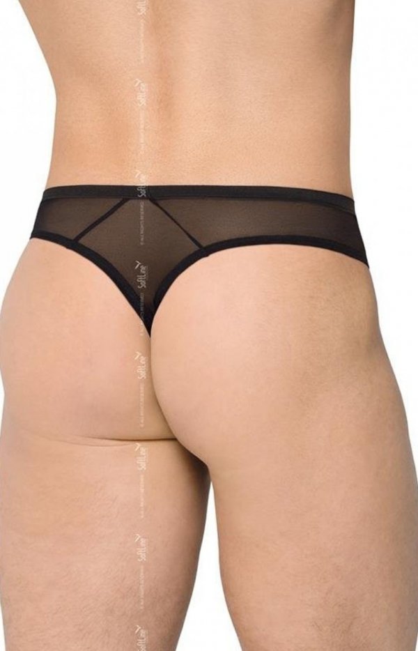 Softline stringi męskie w kratę 4524 tył