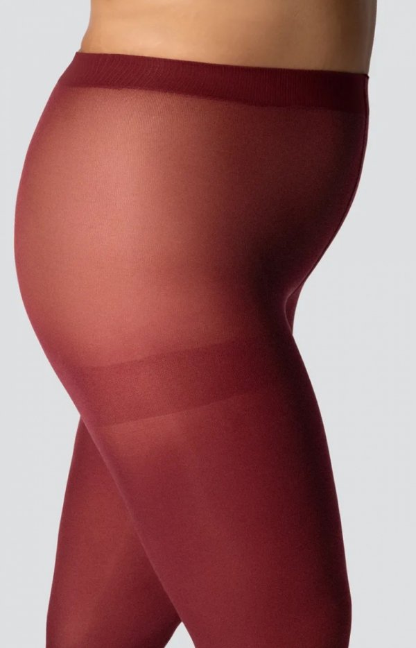 Mona Elizabeth rajstopy size plus 70 den garnet-1