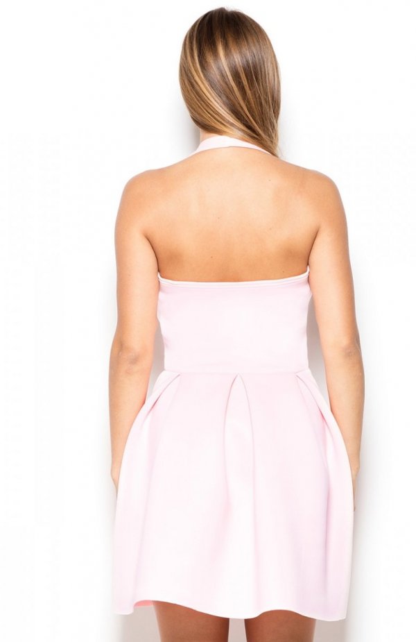 Katrus K386 sukienka różowa tył