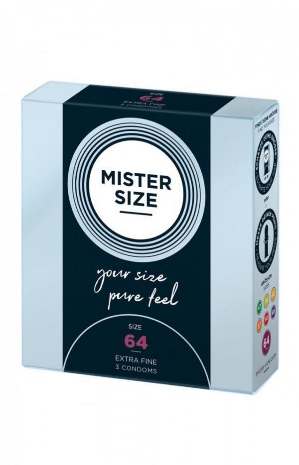 Mister Size prezerwatywy 64 mm 3 sztuki