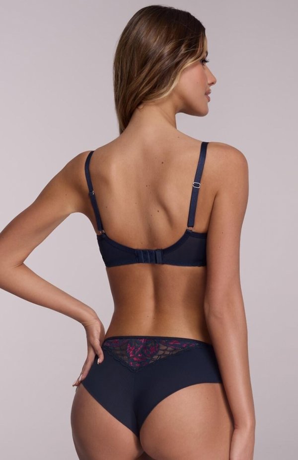 Ava 2182 Navy Blue biustonosz semi soft tył