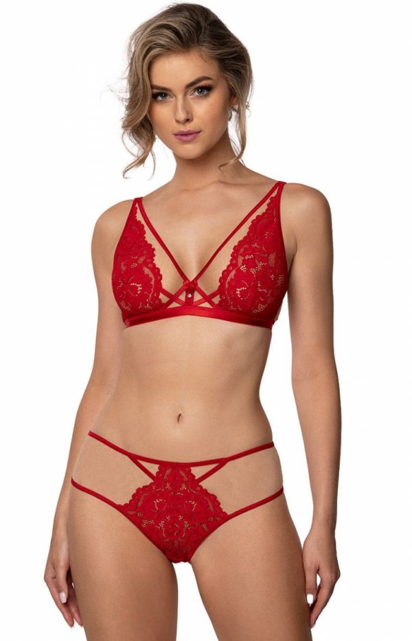 Torfi biustonosz miękki braletka czerwony-1