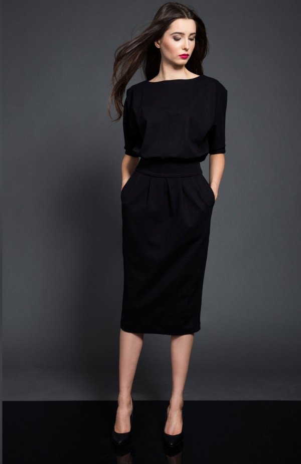Kasia Miciak design mono sukienka czarna