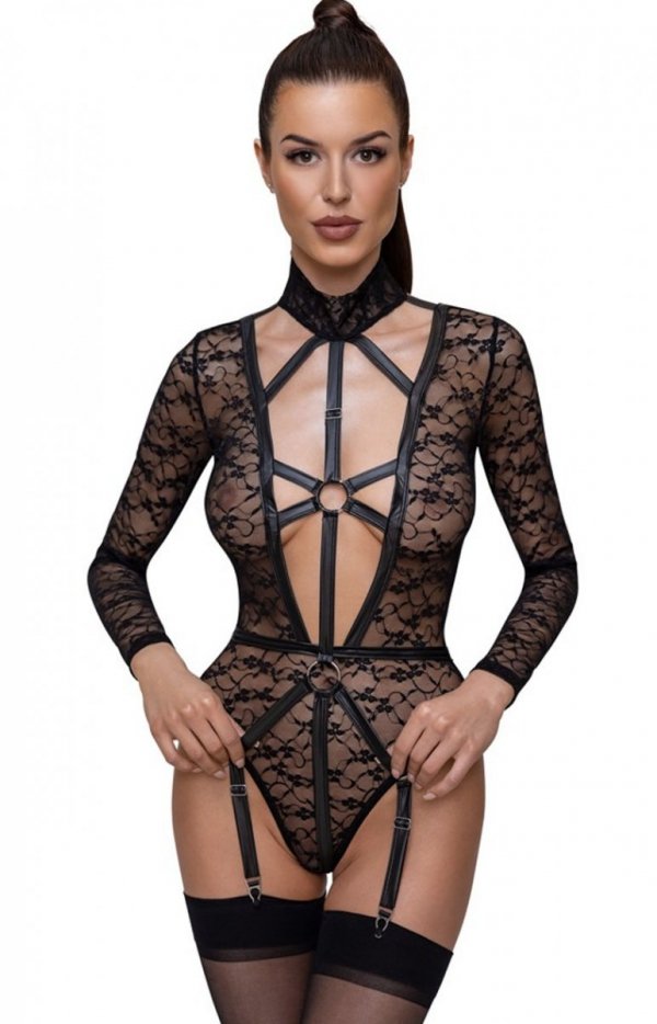Cottelli Candy koronkowe body damskie