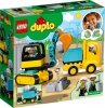 LEGO Duplo 10931 Ciężarówka i Koparka Gąsienicowa Budowa Duże Klocki 2+