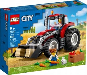 LEGO City 60287 Traktor Ciągnik Rolniczy z Turem Łyszką 148 klocków 5+