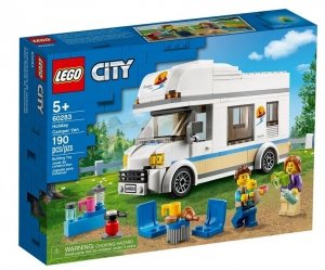 LEGO City 60283 Wakacyjny Kamper Rodzinne Wczasy Urlop Biwak 190 klocków 5+