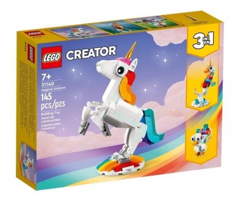 LEGO Creator 31140 Magiczny Jednorożec 3w1 Konik Morski PAW 145 klocki 7+