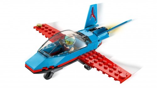 LEGO City 60323 Samolot Kaskaderski Odrzutowiec Akrobacje 59 klocków 5+
