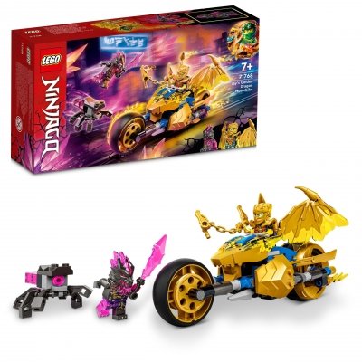 LEGO Ninjago 71768 Złoty Smoczy Motocykl Jaya Ruchoma Paszcza 137 klocki 7+
