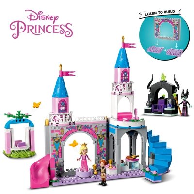 LEGO Disney 43211 Zamek Aurory Księżniczka Zjeżdżalnia 187 Klocki 4+