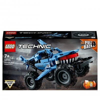 LEGO Technic 42134 Monster Jam Megalodon 2w1 Wyścigówka Napęd Pull-Back 7+