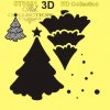 .Stencil scrapbooking decoupage 16x16 cm ST0081A