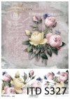 Papier decoupage kwiaty, róże*Decoupage paper flowers, roses