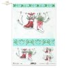 świąteczne stroiki, Boże Narodzenie, świąteczne dekoracje, ostrokrzew, jemioła, łyżwy figurowe, Magda Stanczew, R793, Christmas decorations, holly, mistletoe, figure skates, Weihnachtsdekoration, Weihnachten, Weihnachtsdekoration, Stechpalme, Mistelzweig,