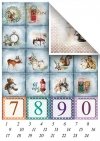 Satz von Scrapbooking-Papieren - wunderbare Weihnachtszeit*Conjunto de papeles de scrapbooking - Maravilloso tiempo de Navidad*Набор бумаг для скрапбукинга - Замечательное Рождество