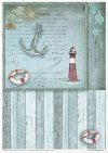 Zestaw kreatywny na papierze ryżowym Opowieść morska * Creative set on rice paper Sea Stories