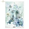 kolekcja Dolina Elfów, niebieskie kwiaty, kompozycja kwiatowa, kolaż, tapeta, tło, tła, akwarela, akwarele, tajemnica, kolaż, portal, drzwi, motyl, The Elven Valley, blue flowers, flower composition, collage, wallpaper, backgrounds, watercolor