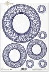 talerz, talerze, ornament, ornamenty, dekor, dekory, R108, plates, ornamentation, decoration, placa con adornos violeta decorativos , Teller mit dekorativen violett Ornament 