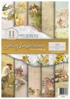Seria Spring Impressions - wiosenne impresje, żonkile, prymulki, wiosenne kwiaty, wiejskie widoczki, koguty, kury, kurczaki, owce, baranki, stary młyn*daffodils, primulas, spring flowers, rural views, roosters, hens, chickens, sheep, lambs, old mill