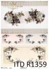 papier ryżowy decoupage kwiaty, wiosenne dekory, koronka*rice paper decoupage flowers, spring decors, lace
