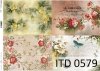 papier do decoupage kwiaty, róże, motyle*Paper for decoupage flowers, roses, butterflies
