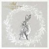 zające z roślinnymi wieńcami na kolorowym tle*hares with floral wreaths on a colourful background*Hasen mit Blumenkränzen auf buntem Hintergrund*liebres con coronas de flores sobre un fondo colorido