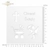 ST0137 - Chrzest Święty, krzyż, wózek dziecięcy, aniołek