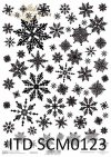Papier scrapbooking Vintage, śnieżynki, zima, Boże Narodzenie*Vintage scrapbooking paper, snowflakes, winter, Christmas