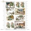 Boże Narodzenie, świąteczne dekoracje, retro, Mikołaj, prezenty, dziecko, dzieci, pies, choinka, ostrokrzew, zimowy obrazek, R769, Christmas, Christmas decorations, retro, Santa Claus, presents, child, children, dog, Christmas tree, holly, winter picture,