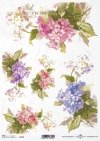 Flores de papel de arroz, hydrangea*Рисовые бумажные цветы, гортензии*Reispapierblumen , Hortensien