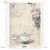 Autorka grafik: Magda Stanczew, rose, cups, teacup, coffee, table, cake, vase, beads, Rose, Tassen, Teetasse, Kaffee, Tisch, Kuchen, Vase, Perlen, rosa, tazas, taza de té, café, mesa, pastel, jarrón, cuentas