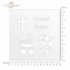 ST0137 - Chrzest Święty, krzyż, wózek dziecięcy, aniołek
