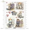 Kids, bench, Valentine's Day, heart, hearts, tree, angel, angels, flower, flowers, bird, birds, teddy bear, teddy bears, Dorota Marciniak