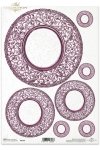 talerz, talerze, ornament, ornamenty, dekor, dekory, R109, plates, ornamentation, decoration, placa con adorno decorativo borgoña , Teller mit dekorativem Burgunder-Ornament 