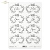 kitchen, kitchen inscriptions, ornaments, labels, sugar, flour, groats, rice, tea, coffee, salt, pasta, R398