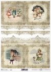 Papier decoupage Vintage, Boże Narodzenie, koronki*Vintage, Christmas, lace*Vintage, Weihnachten, Spitze*Vintage, Navidad, encaje*Винтаж, Рождество, кружева
