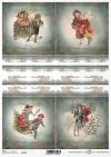 Papier decoupage Vintage, Boże Narodzenie, koronki*Vintage, Christmas, lace*Vintage, Weihnachten, Spitze*Vintage, Navidad, encaje*Винтаж, Рождество, кружева