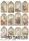 Papier do scrapbookingu-Świąteczne Tagi*Paper for Scrapbooking-Christmas Tags