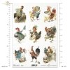 vintage, kura, kury, kogut, koguty, w ubrankach, jajka, pisanki, Wielkanoc na wesoło, hen, hens, rooster, roosters, in clothes, eggs, easter, easter merriment, Henne, Hühner, Hahn, Hähne, in der Kleidung, Eier, Ostereier, Osterfröhlichkeit, gallina
